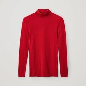 COS Fine Turtleneck Wool Top
